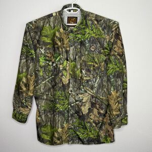 Ol’ Tom Technical Turkey Gear Button Up Shirt Mossy Oak Camo Men’s XL Hunting